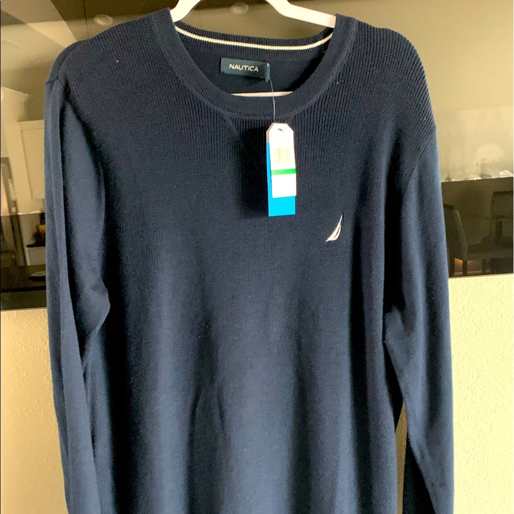 Nautica Performance Blue Crew Sweater